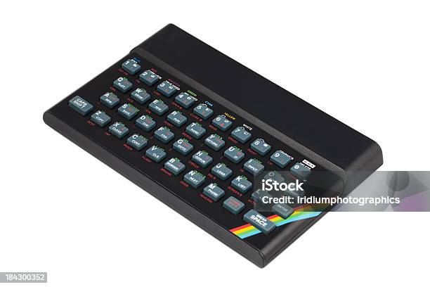 복고풍 1980 왜고너의 싱클레어 Zx 스펙트럼 컴퓨터예요 스펙트럼에 대한 스톡 사진 및 기타 이미지 - 스펙트럼, 컴퓨터, 0명