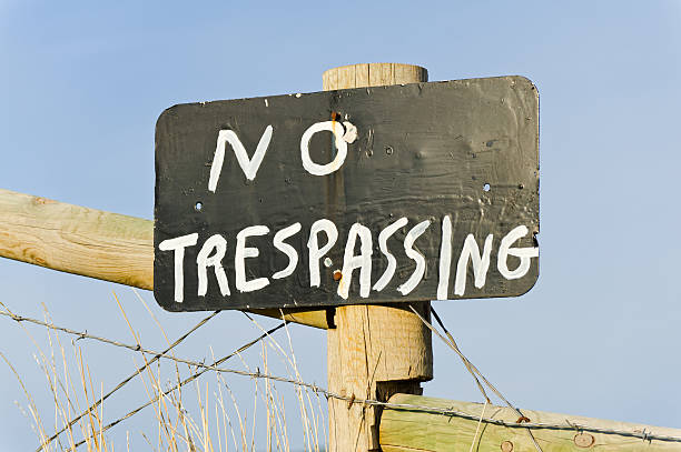 istock No Trespassing Sign on Private Property 184300785