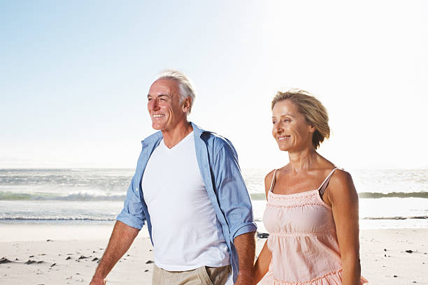 istock Senior couple taking a romantic walk 184300829