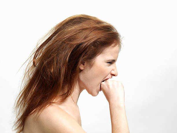 istock Woman who is angry and shouts 184300884