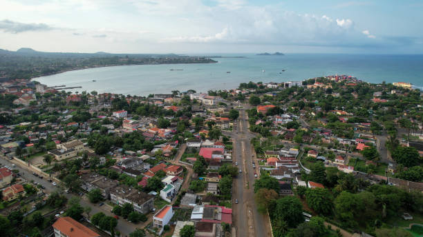 istock Aerial view from Sao Tome 1843011088