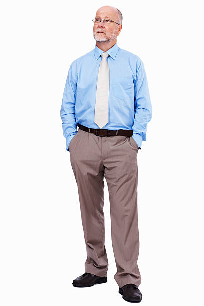 istock Business man looking away with hands in pockets 184301383