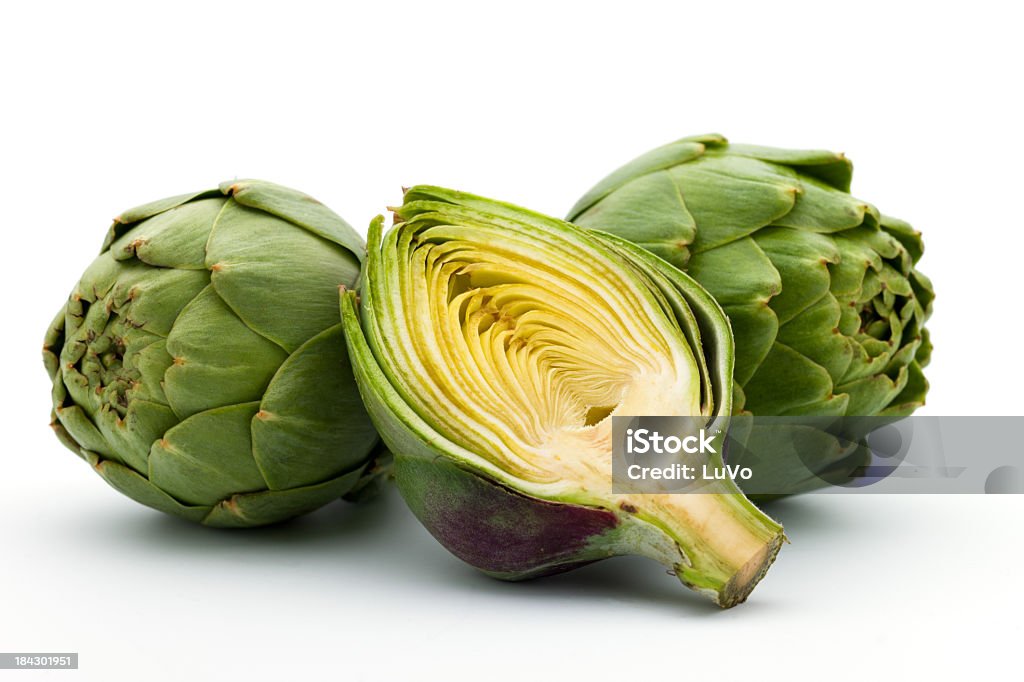 Close-up of fresh artichokes on white background file_thumbview_approve.php?size=1&id=17000134 Artichoke Stock Photo