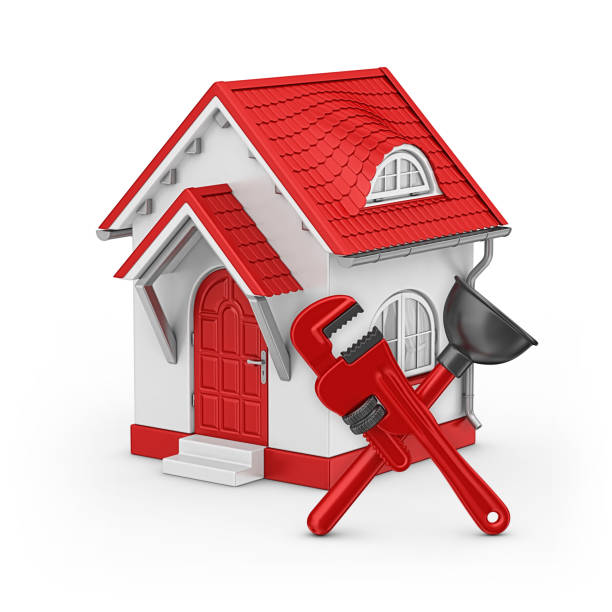 istock house and plunger with wrench 184302457