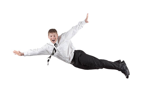 istock Businessman flying 184302625