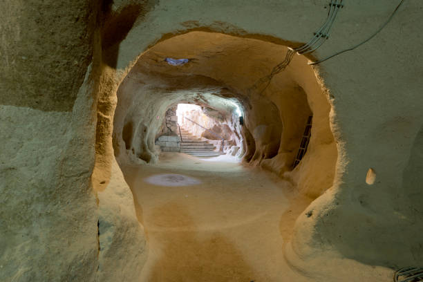 Derinkuyu cave city in Cappadocia Turkey