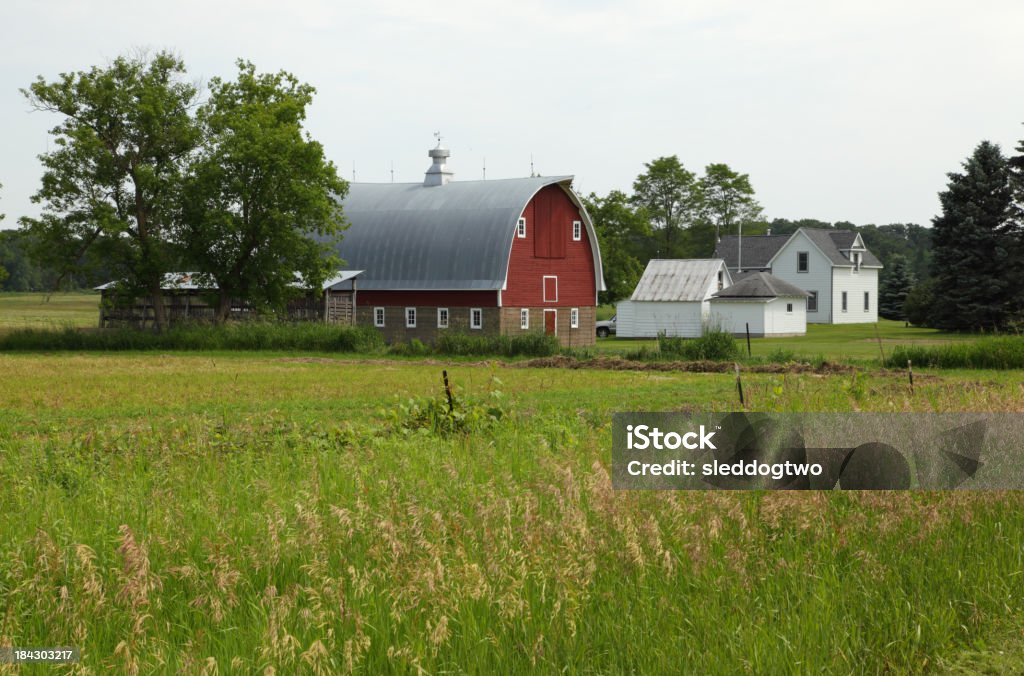 Midwest fazenda - Foto de stock de Agricultura royalty-free