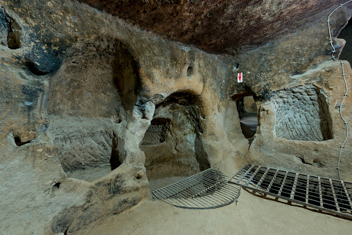 Derinkuyu cave city in Cappadocia Turkey