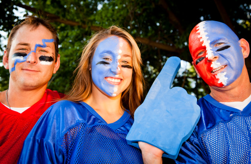 American football fans are all ready for the big game.
