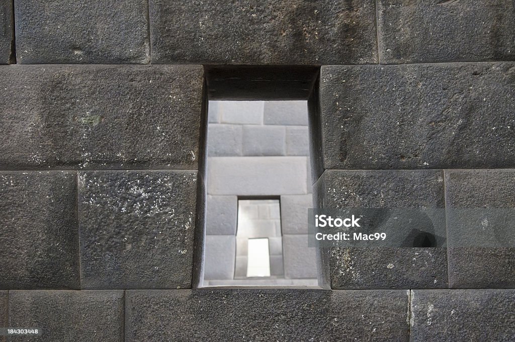 Inca mur de pierre - Photo de Fenêtre libre de droits