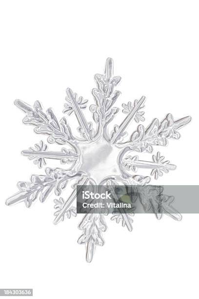 Clear Plastic Looking Icy Snowflake Stock Photo - Download Image Now - Snowflake Shape, Celebration, Celebration Event