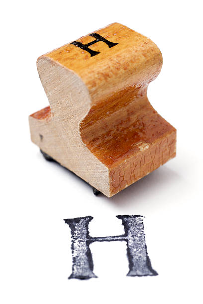 istock Antique Rubber Alphabet Stamp H 184303927