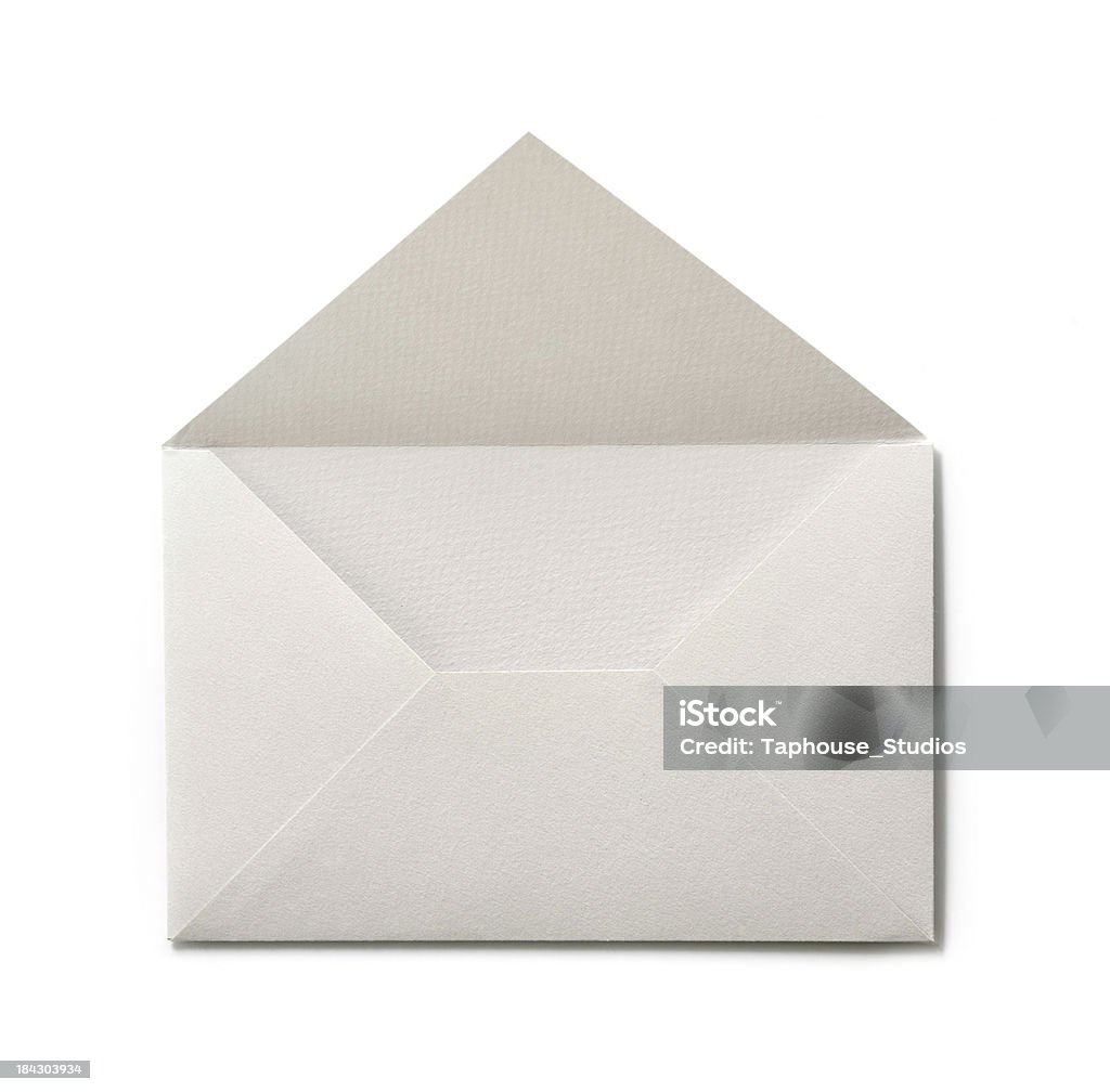 Blanc enveloppe ouverte - Photo de Affaires libre de droits