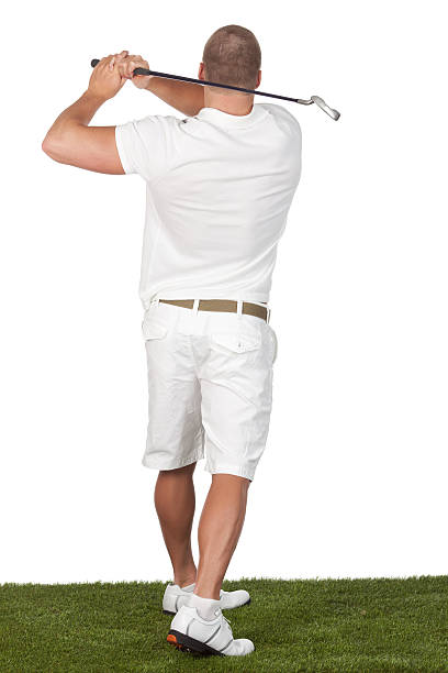 istock Golfer swinging a golf club 184304074