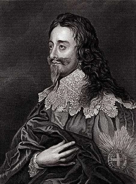 ilustraciones, imágenes clip art, dibujos animados e iconos de stock de charles i - charles i