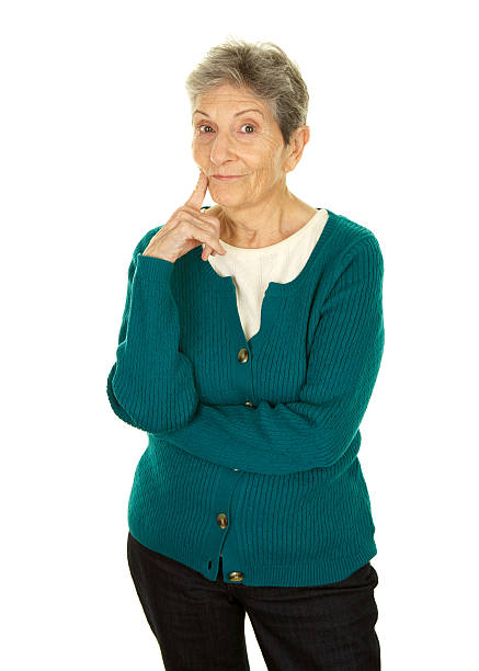 Cheerful Indian Senior Aged Woman with Walking Stick Full Length. Value for money Image.