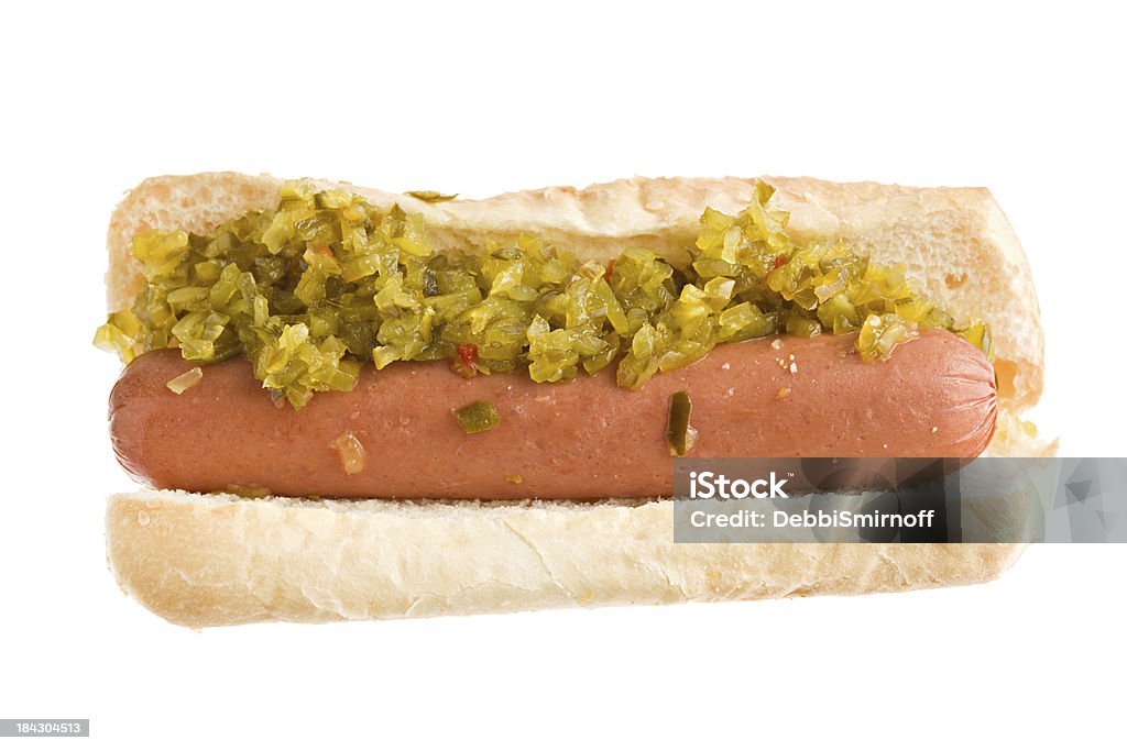 Hot Dog e assaporate - Foto stock royalty-free di Alimentazione non salutare