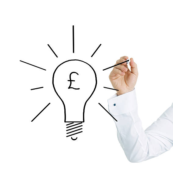 istock Businessman hand drawing and idea 184304567