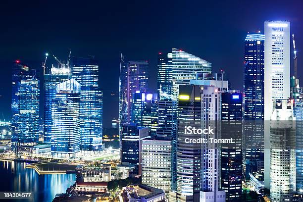 Central Business District Di Singapore Città - Fotografie stock e altre immagini di Ambientazione esterna - Ambientazione esterna, Architettura, Banchina