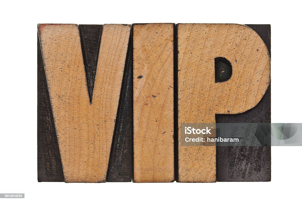 Cartas de VIP-Texto Impresso - Royalty-free Alfabeto Foto de stock