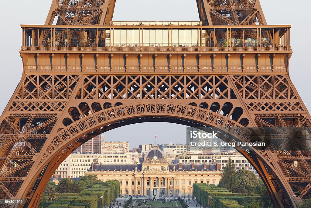 Torre Eiffel - Foto de stock de Escuela militar de París libre de derechos