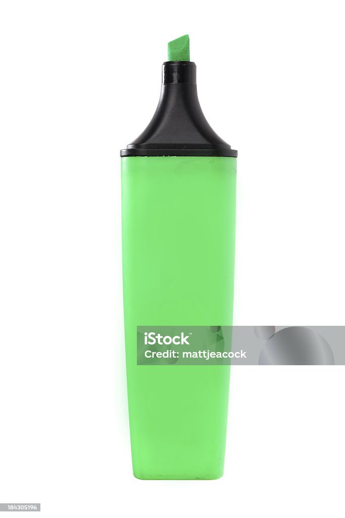 Marcador verde caneta - Royalty-free Marcador Fluorescente Foto de stock
