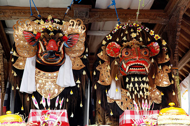 istock Ceremonie masks in Bali 184305339