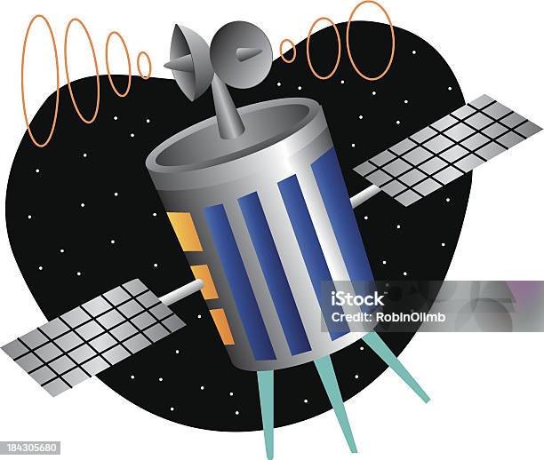 Satillite Stock Vektor Art und mehr Bilder von Antenne - Antenne, Ausrüstung und Geräte, Daten