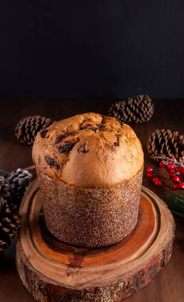 istock Christmas chocolate cake panettone 1843058124