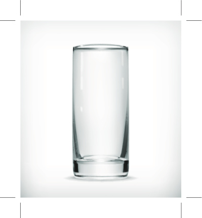 Empty glass. Eps10 vector illustration contains transparency and blending effects.