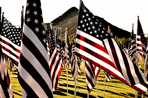 istock The Annual 9-11 Memorial Flags 184312388