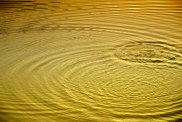 Golden lake stock photo