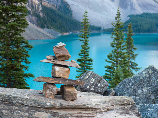 istock Inukshuk at Moraine Lake 184313253