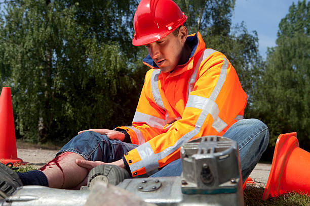 istock Construction worker falling on the job. Accidents can happen. 184313263
