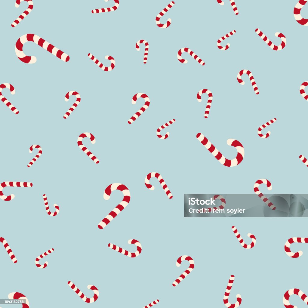 Candy Cane Pattern Background Vector Design Stock Illustration ...