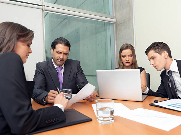 istock Group of business people working 184313653