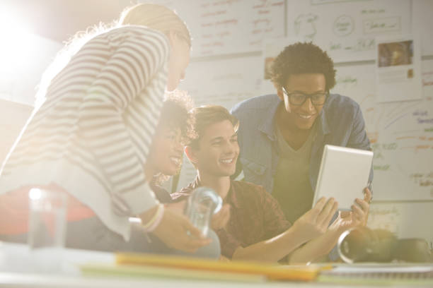istock Business people using digital tablet in meeting 184313906