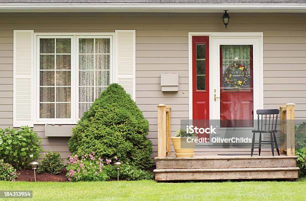 Porch Seat Stock Photo - Download Image Now - Architectural Feature, Canada, Chair