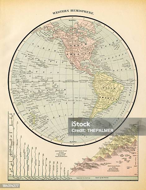 Hemisfério Ocidental - Arte vetorial de stock e mais imagens de América do Norte - América do Norte, América do Sul, Antigo