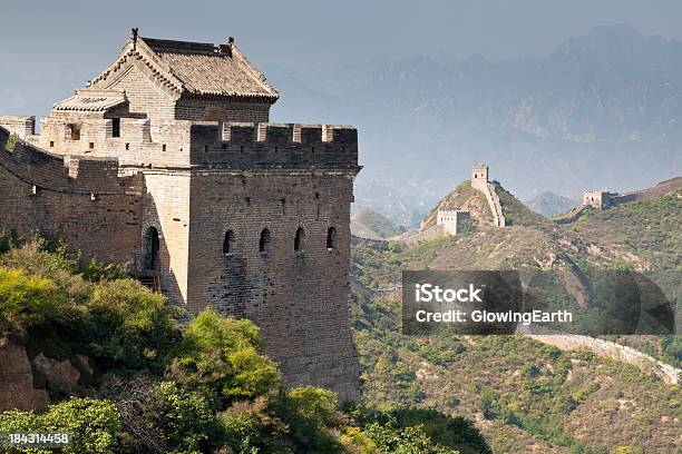 Auf Der Chinesischen Mauer Wachturm Stockfoto und mehr Bilder von Architektur - Architektur, Berg, China