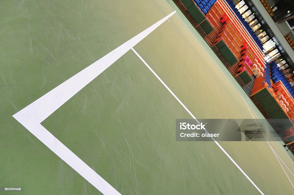 Plano aproximado de court de ténis linhas - Royalty-free Chão Foto de stock