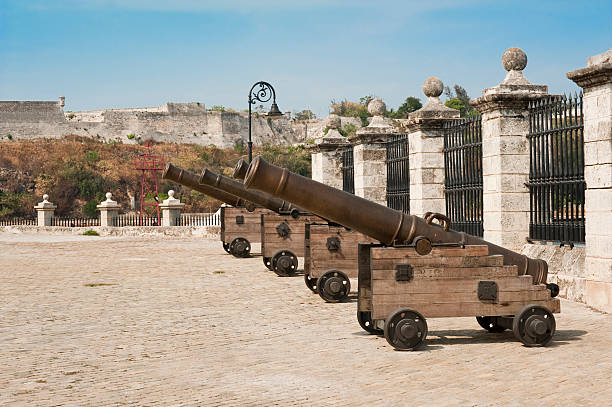 istock Old Spanish fortress with ancient cannons. 184315585