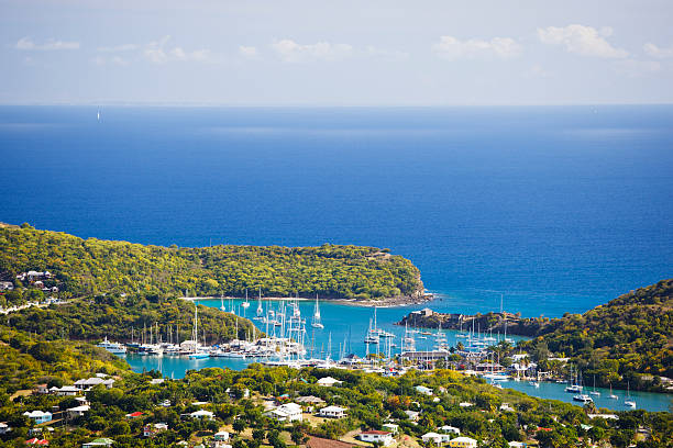 English Harbor, Antigua stock photo