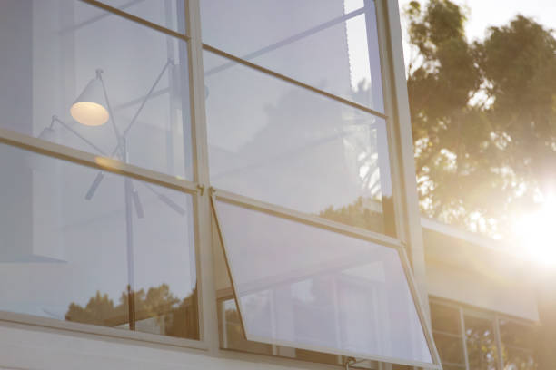 istock Open window of modern house 184315888