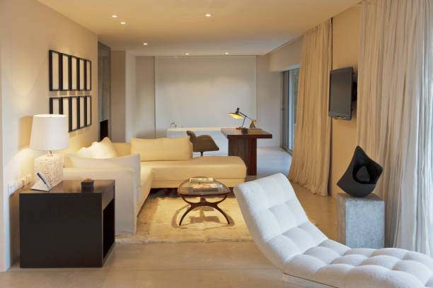 istock Chaise and sofa in modern living room 184315973