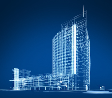 skyscraper, 3D illustration