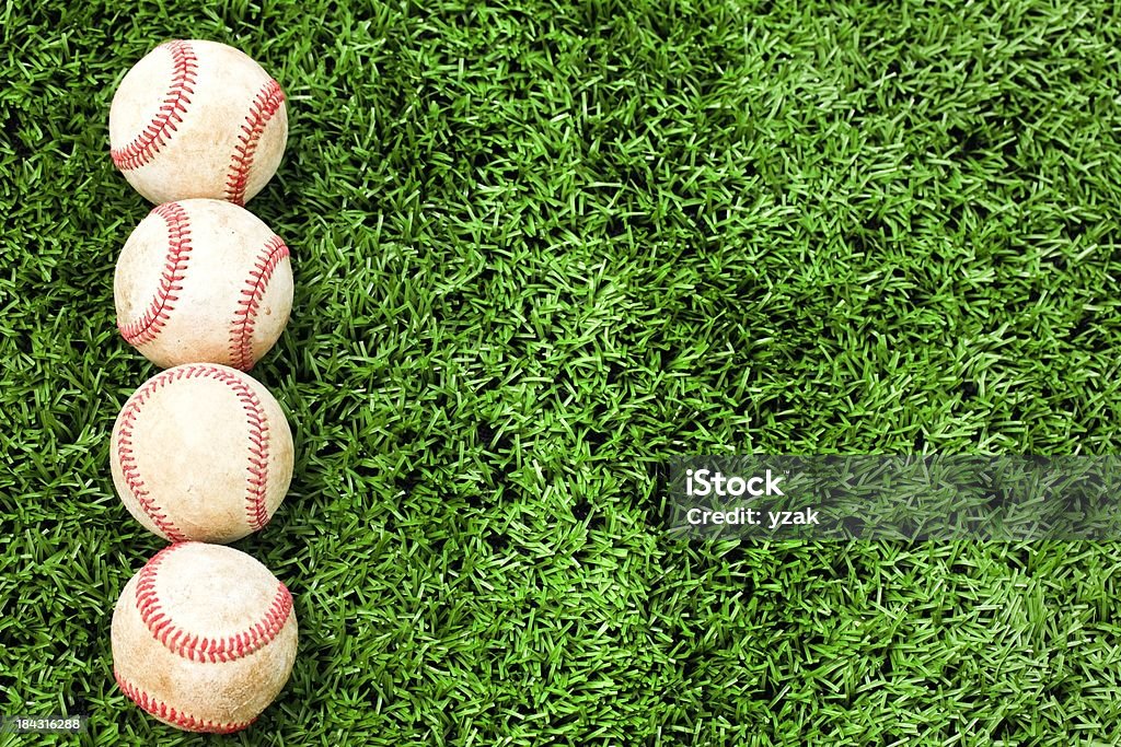列の野球のボール - 野球のロイヤリティフリーストックフォト