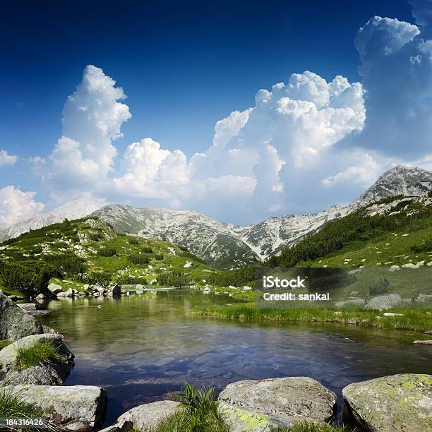 Lago Nei Monti Pirin - Fotografie stock e altre immagini di Acqua - Acqua, Albero, Alpi