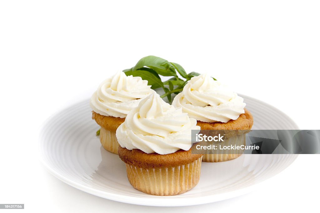 Plate of cupcakes a fresh plate of cupcakes on white Cupcake Stock Photo