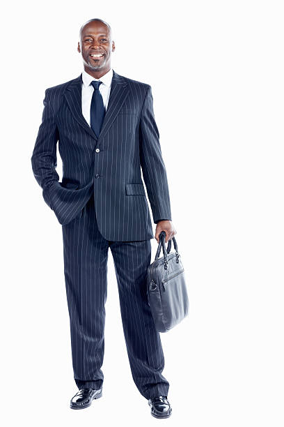 istock Business man with shoulder bag 184317275